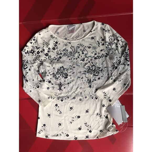 Gran Sasso Tops - NWT GRAN SASSO Womens TOP With SWAROVSKI CRYSTALS